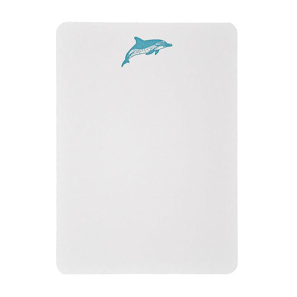 Dolphin Letterpress Note Cards - Set of 8